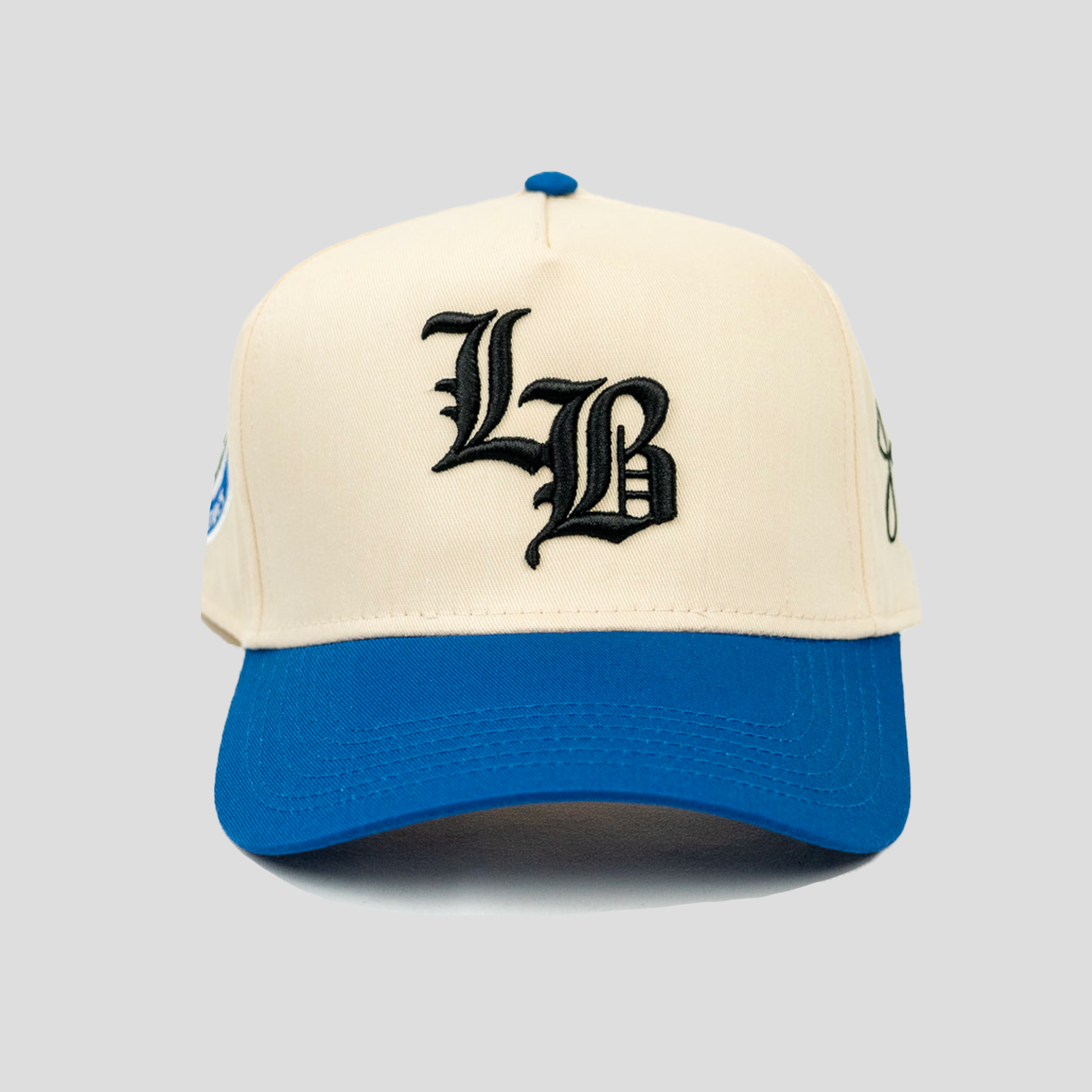 Jrip x LB Snapback Hat (CREAM/BLUE)
